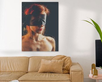 Sehr schöne nackte Frau mit Augenbinde von Photostudioholland