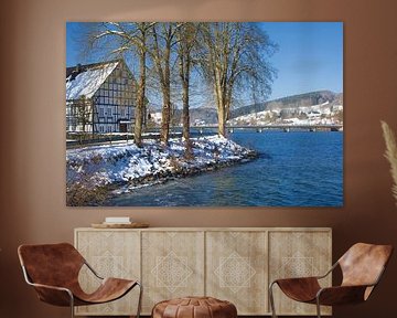 Lister Reservoir in the Sauerland-Rothaargebirge Nature Park,NRW,Germany