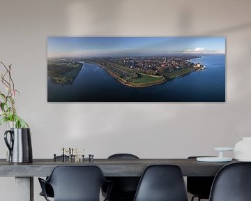 Veere-Panorama (Drohnenaufnahme) von Linda Raaphorst