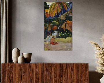 Landscape in Tahiti (Mahana Maà), Paul Gauguin