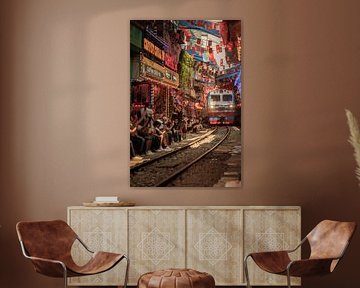 Train Street Hanoi, Vietnam by Patrick Fotografeert