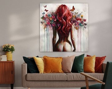 Scarlet Butterfly Back by Chromatic Fusion Studio