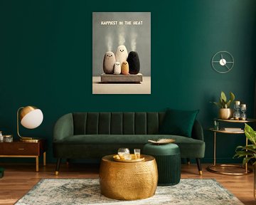 Gelukkige saunastenen van HyggeHavn