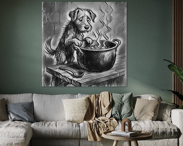 Example of the artwork in a room