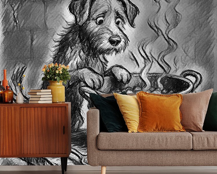 Example of the artwork in a room