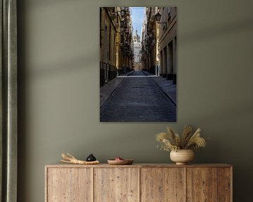 A street scene of a historic Mediterranean city, Atlantic Ocean. Cádiz, Andalusia, Spain by Fotos by Jan Wehnert