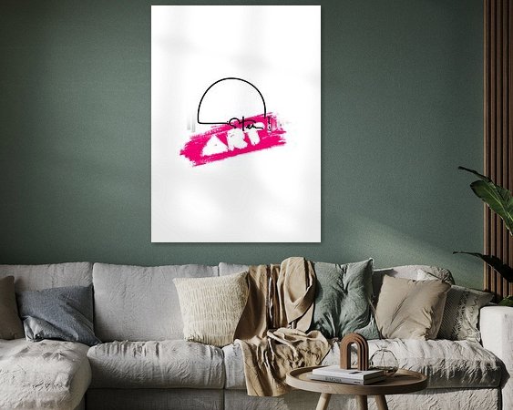 Example of the artwork in a room