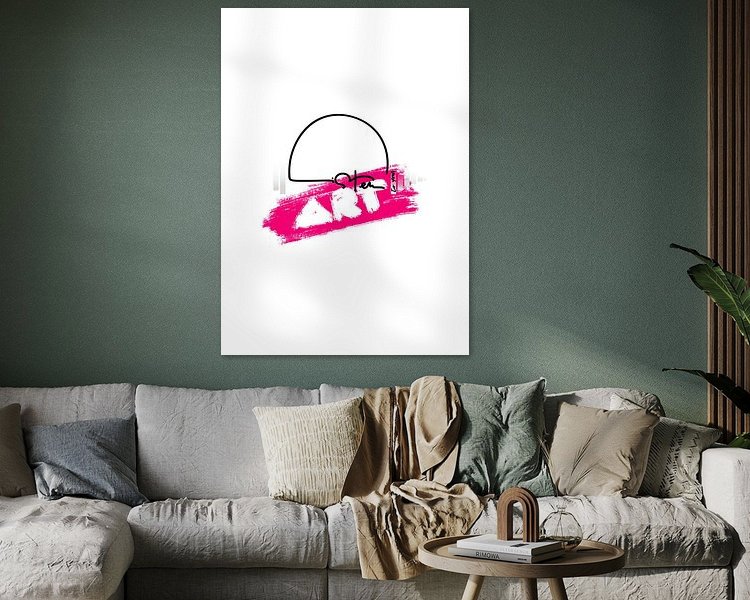 Example of the artwork in a room