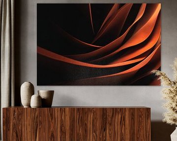 Pli abstrait dans l'ombre et la lumière