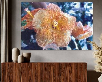 Geëlektriseerde hibiscus van Frank's Awesome Travels