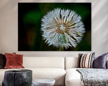 Electrified dandelion by Frank's Awesome Travels