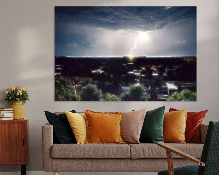 Example of the artwork in a room