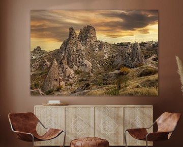 Uchisar zum Sonnenuntergang