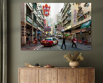 Straat in Hong Kong von Gijs de Kruijf