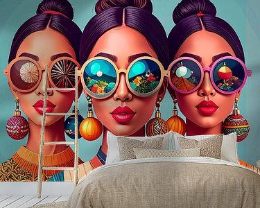 Example of the artwork in a room