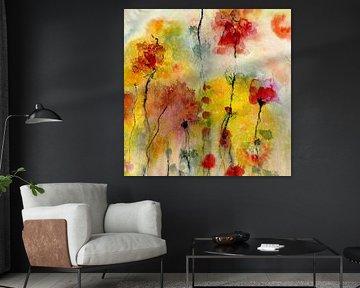 floral fragrance 2 with yellow background