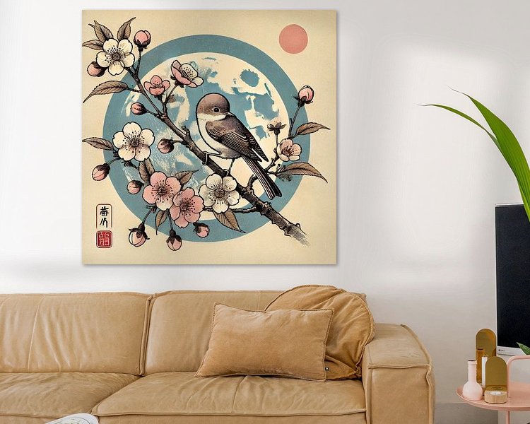 Example of the artwork in a room