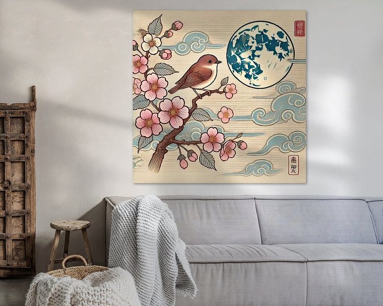 Example of the artwork in a room