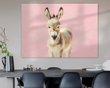 Donkey on pink by Niklas Maximilian