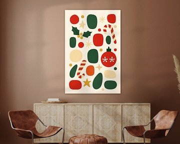 Feestelijke geometrie compositie van Mosaic Dialogue