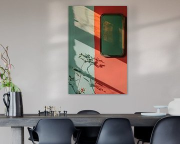 Ombres sur un mur bicolore