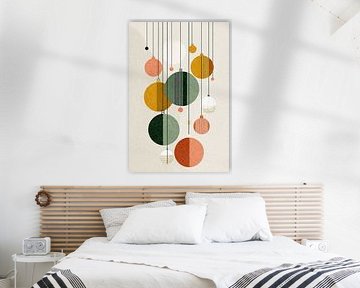 Hangende Geometrische Kerstballen van Mosaic Dialogue