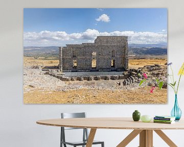 Landscape photograph in Andalusian summer. Theatre in the ruins of Acinipo, Andalusia, Spain by Fotos by Jan Wehnert