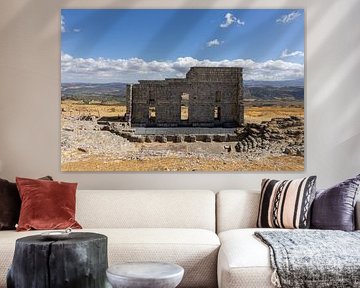 Landscape shot in Andalusian summer. Theatre in the ruins of Acinipo, Andalusia, Spain. by Fotos by Jan Wehnert