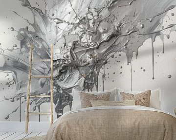 Zilver passion Dripper Schilderij