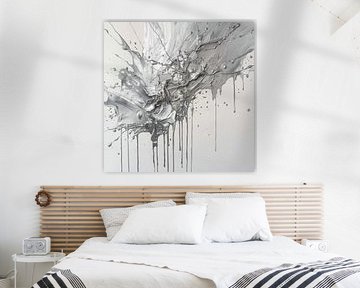 Silberne Passionstropfen-Malerei von ComfortQ