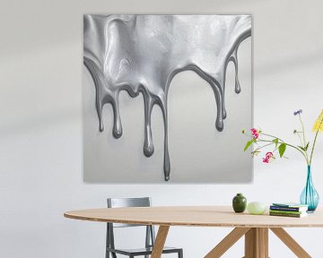 The Zilver Bleeding Love Fountain Schilderij van ComfortQ