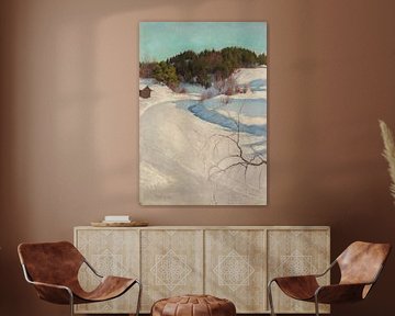 Paysage d'hiver, Myllykylä, 1896, Pekka Halonen