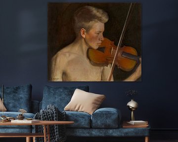 Le violoniste, 1900, Pekka Halonen