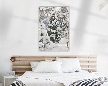 Genévrier dans la neige, 1917, Pekka Halonen