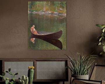 Femme dans un bateau, 1924, Pekka Halonen