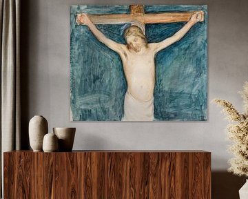 Kruisiging, schets voor het derde altaarstuk in de Mikkeli-kerk, 1896 - 1897, Pekka Halonen