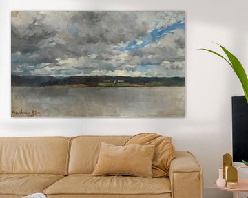 Nuages ​​de pluie sur un paysage lacustre, 1883, Akseli Gallen-Kallela