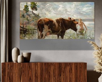 Koe en jongen, 1885, Akseli Gallen-Kallela