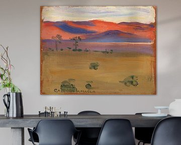 Zonsondergang op de savanne, 1909, Akseli Gallen-Kallela