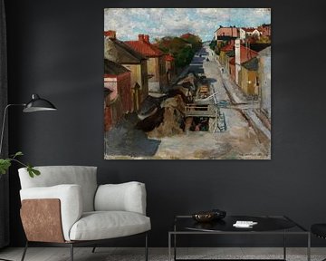 Uitzicht vanaf Fredrikinkatu, 1883, Akseli Gallen-Kallela