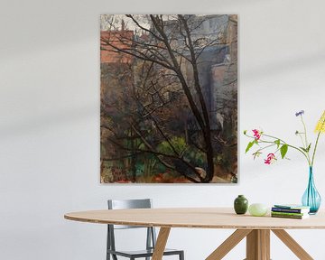 Parijse achtertuin, 1884, Akseli Gallen-Kallela