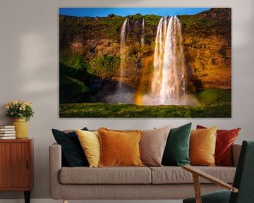 Seljalandsfoss waterfall in Iceland by Yvette Baur