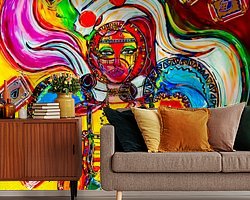 Example of the artwork in a room