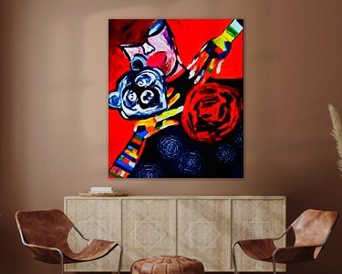 Example of the artwork in a room