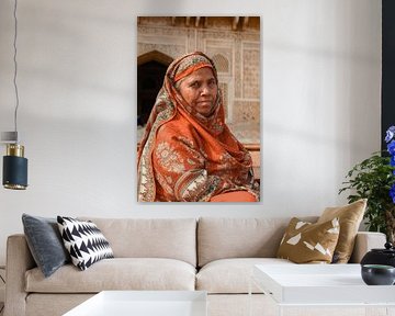 Portret in agra van Mirja van Dijk