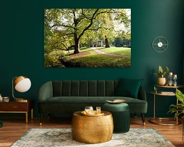 Theehuisje onder oude plataan van Evert-Jan Hoogendoorn