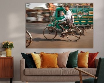 Fietsen in India van Mirja van Dijk