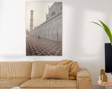Achter de Taj Mahal in India van Mirja van Dijk