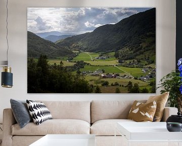 Valleidylle in het Noorse Binnenland van Sebastian Stef