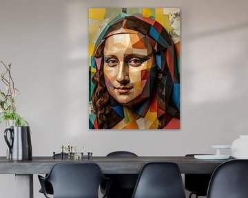 Mona Lisa abstraite 3D